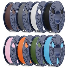 SUNLU High Speed Matte PLA Filament, Smooth PLA Matte 3D Printer Filament Bun...
