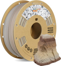 Rock PLA Filamento 1.75Mm, Marble PLA Effetto Roccia, 1Kg Bobina(2.2Lbs), Textur