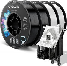Creality CR-PETG PLA Filamento di Stampante 3D 4KG 1,75 mm, 2KG nero 2KG bianco