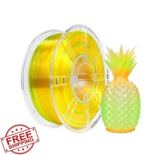 iBOSS Gradient PLA Plus Filamento, 1kg 1,75mm Trasparente Doppio Colore