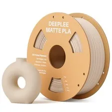 Filamento PLA Matte Beige 1,75 mm Deeplee per Stampa 3D 1 kg Precisione