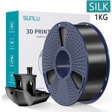 Filamento stampante 3D Sunlu 1 kg nero SILK PLA+ 1,75 mm SETA per stampanti 3D FDM
