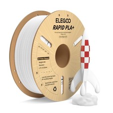 ELEGOO Rapido Filamento PLA+ 1.75mm Bianco 1KG, Alta Velocità 30-600 mm/s, Filam