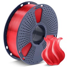 Filamento PETG 1,75mm 1kg Trasparente Rosso Sunlu Stampante Meno Stringhe Buono Strato