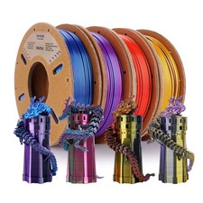 ERYONE PLAFilament Bundle 1,75 mm Multicolore PLA Filamento Set 250g x4 Bobina Seta