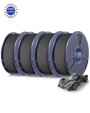 Confezione Bundle Filamento PETG 1,75mm 4KG SUNLU Bobina Stampante Alta Velocità Colori Grigio