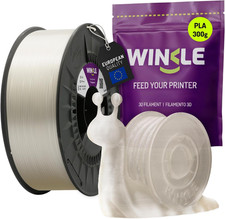 WINKLE Filamento PLA HD 1.75Mm Trasparente, Bobina Da 300G, Filamento per Stampa