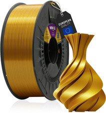 WINKLE Filamento PLA Silk 1.75Mm Oro King, Bobina Da 300G, Filamento per Stampan