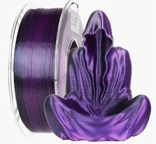 Filamento PLA 1.75mm 1kg – Bicolore Nero/Viola – Alta Qualità per Stampanti 3D