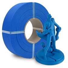 Ricarica filamento stampa 3D PLA blu zaffiro opaco 1,75 mm 1 kg bobina polimaker