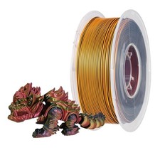 CC3D Triple Color PLA Filament Silk Black/Red/Gold 1.75mm 1KG 3D Printer Tric...