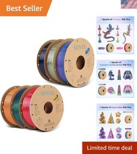 Kit Filamento PLA Seta 6KG: Esperienza di stampa durevole, ecologica e senza inceppamenti