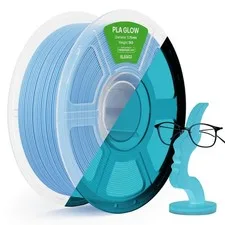 ELEGOO PLA Glow in the Dark Blu 1KG 1.75 mm, Filamento PLA Luminescente