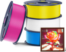 4Kg CMYK PETG Filamento Di Stampa 1,75 Mm,Compatibile Con Le Stampanti 3D AMS E 