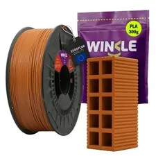 WINKLE Filamento PLA HD Texture Mattone 1.75mm 300g, Filamento Stampante 3D | PL