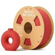 DEEPLEE Filamento Matte PLA 1,75 mm Finitura Opaca Rosso Rubino 1 kg Precisione