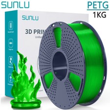 SUNLU trasparente verde PETG 1 KG filamento stampante 3D 1,75 mm PETG alta resistenza