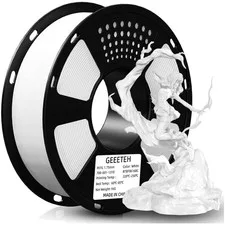 Filamento PETG 1,75mm bianco 1kg, stampa 3D, resistenza, lucido