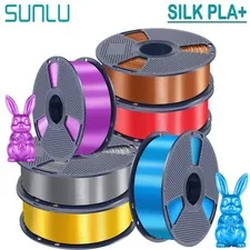 SUNLU PLA+ SILK 1 KG filamento stampante 3D 1,75 mm SETA senza bolla +/-0,02 mm