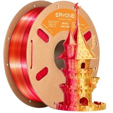 ERYONE Filamento PLA Seta Doppio Colore 3D PLA-1kg, Oro Rosso 