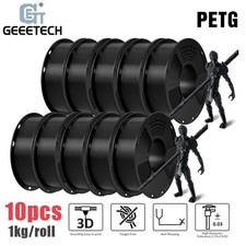 Filamento 10 kg GEEETECH PETG nero 1,75 mm 1 kg/piscina filamenti per stampante 3D
