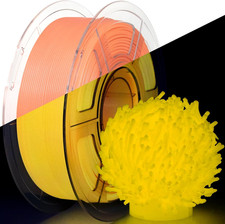 Filamento PETG Luminoso 1,75Mm, Arancione 1Kg, Bagliore al Buio PETG Stampante 3D Fila