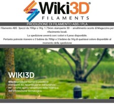 3x Filamento PLA (3x700gr/3x1Kg)  1.75mm stampante 3D - Smaltimento scorte