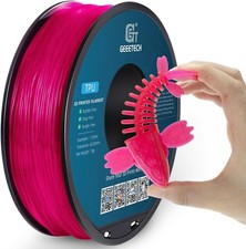 Geeetech TPU filamento stampante 3D 1,75 mm 1 kg trasparente rosa 95 A elasticità TPU