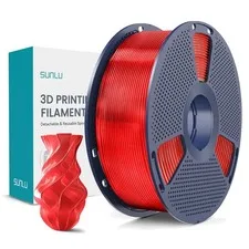 Filamento PLA+ trasparente 1.75mm 1kg, resistente, senza bolle