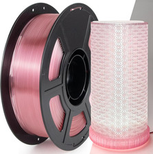 Filamento PETG 1,75mm 1Kg, Filamento Trasparente Rosa Chiaro PETG Stampante 3D, Ideale