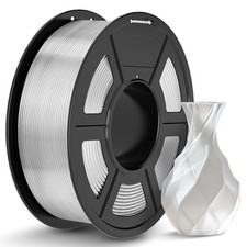 TECBEARS Filamento PLA 1.75mm Trasparente 1KG, Filamento per Stampante 3D, Preci