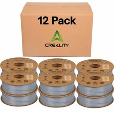 Filamento stampante 3D Creality Hyper ABS - rotoli da 1,75 mm 1 kg - grigio - confezione da 12 rotoli