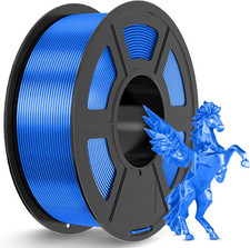 Filamento PLA Silk 1,75 Mm Blu, Filamento per Stampante 3D, Bobina Da 1,1 Kg, Fi