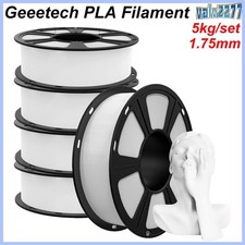 5 pezzi Geeetech PLA filamento stampante 3D 1 kg/rotolo 1,75 mm bianco filamento PLA DE