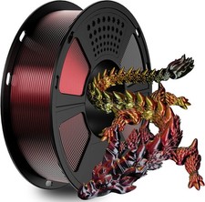 Geeetech Silk PLA filamento stampante 3D 1 kg 1,75 mm rosso & oro e nero 3 colori misti DE