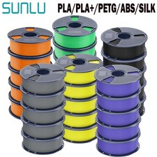 SUNLU 10x1KG ASA/PLA/PLA+2.0/PETG/SILK/ABS/TPU 3D Drucker Filament 1.75mm 10KG