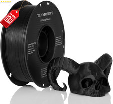 Filamento PETG GF 1,75mm Nero Smerigliato 1kg Resistente Bambu Compatibile - US