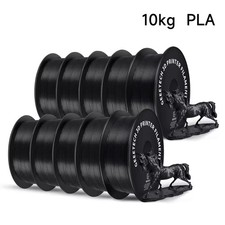 KIT FILAMENTO PLA 10KG 1.75MM BOBINA STAMPANTE 3D FDM BIANCO NERO ±0.03MM