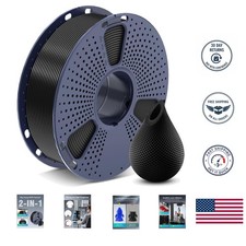 Filamento per stampante 3D PETG nero da 1 kg, adesione eccezionale allo strato, resistente e durevole