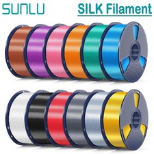 Filamento stampante 3D Sunlu Pla+ Silk 1,75 mm seta 1 kg/rotolo +/-0,02 mm multicolore