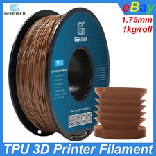 Geeetech filamento stampante 3D TPU 1 kg 1,75 mm marrone 95 A filamento TPU elastico morbido