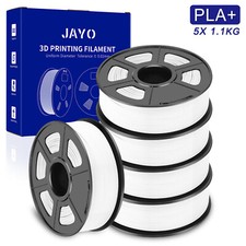 JAYO 5KG Bianco PLA+ 1,75mm Filamento per stampante 3D 1,1KG Elevata tenacità
