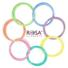 Filamento PLA ROSA 3D 1.75mm Set Di 7 Colori Pastello 30g Ognuno (10m)
