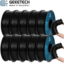 Filamento stampante 3D Geeetech 10 kg TPU nero 1 kg/rotolo elasticità morbida 95A