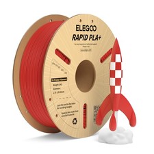 ELEGOO Rapido Filamento PLA 1.75mm Rosso 1KG Alta Velocità 30-600 mm/s Filamento