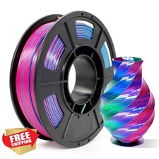 TECSONAR Silk PLA Filament 1.75mm Red Gold Blue 250g