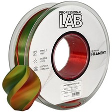 Filamento PLA Silk Tricolor rosso giallo verde Prof. Lab 1,75 mm 1000 g
