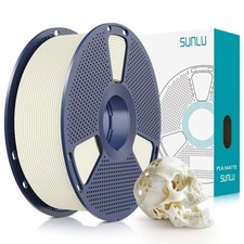 Filamento PLA 1 KG osso opaco bianco stampante SUNLU 1,75 mm bobina 2,2 libbre dimensione