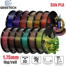 1 kg/rotolo seta PLA GEEETECH stampante 3D filamento doppio/tricolore sfumato lucido PLA