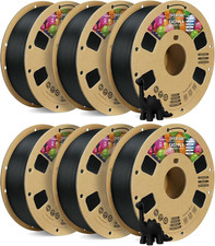OVERTURE 6KG Bundle Easy PLA 1,75Mm Filamento per Stampante 3D, Confezione da 6 Bobine da 1Kg (2,2Lb